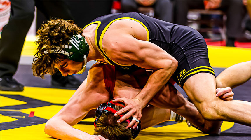 st edward wrestler competes in a wrestling tournament