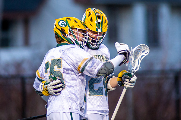 two st. edward high school lacrosse student-athletes